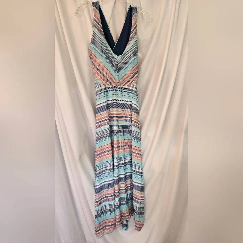 Prana Josepina NWT Pastel Striped Spring Dress Size XL - Picture 2 of 10
